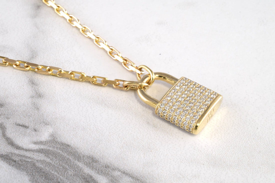 Diamond Lock Pendant