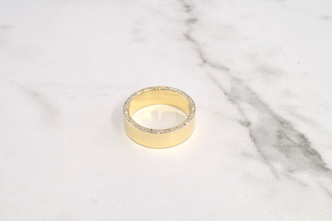 High Profile Gold Ring