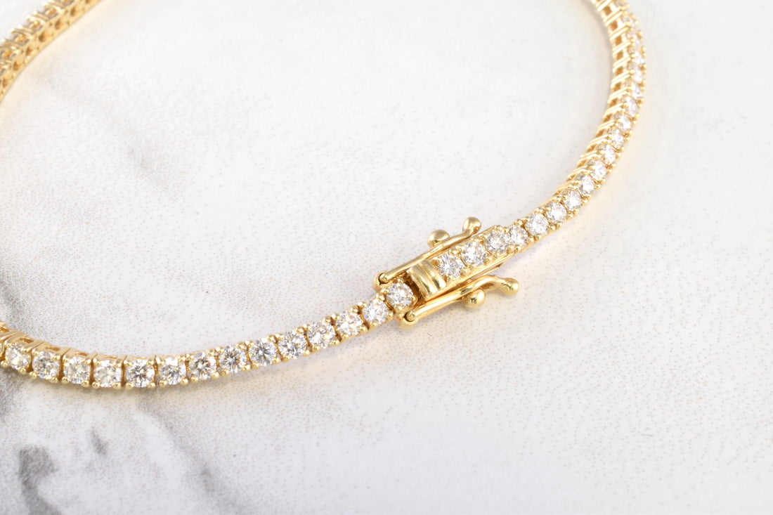 2mm Natural Diamond Tennis Bracelet