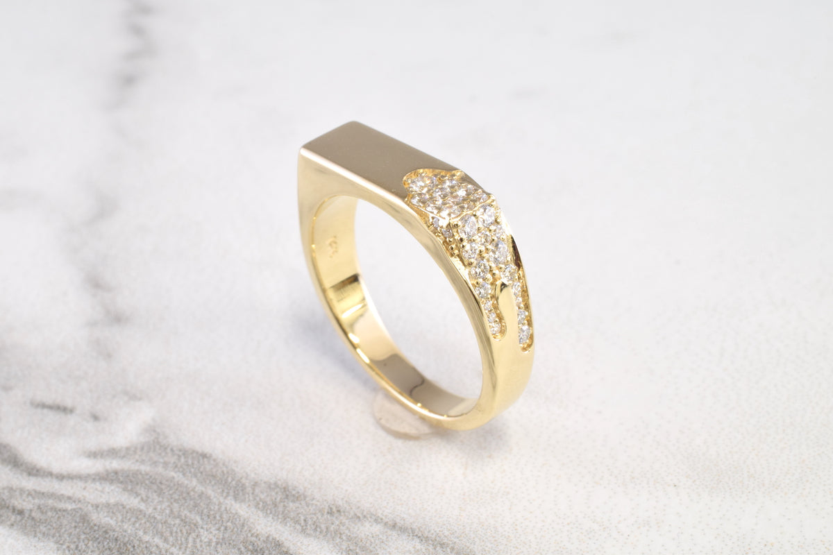 Diamond Drip Ring V.2 – AlxndrJewelry