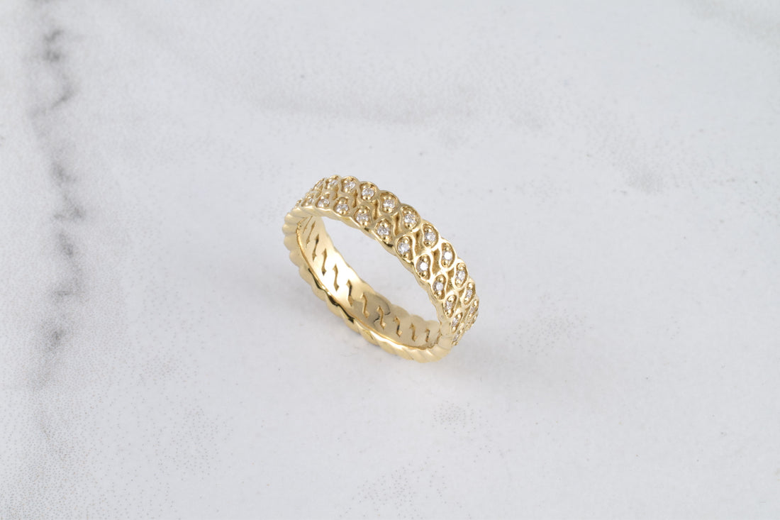 Paisley Cuban Ring