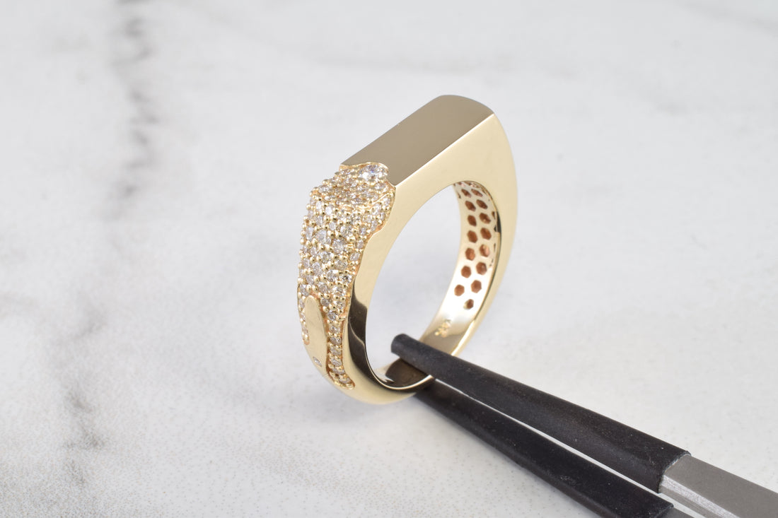 Drip Rig Diamond Drip Ring V.1 – AlxndrJewelry