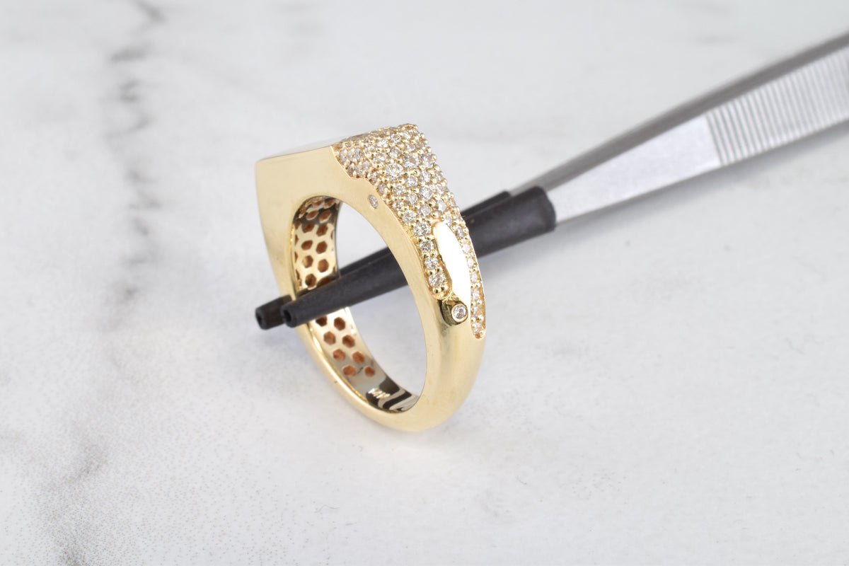Diamond Drip Ring V.1 – AlxndrJewelry